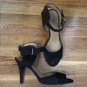 Nine West Black Strappy Heels